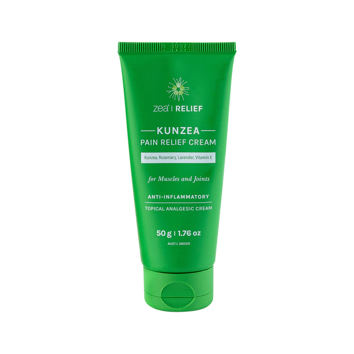 Zea Relief Kunzea Pain Relief Cream (Kunzea, Rosemary, Lavender, Vitamin E) Tube 50g