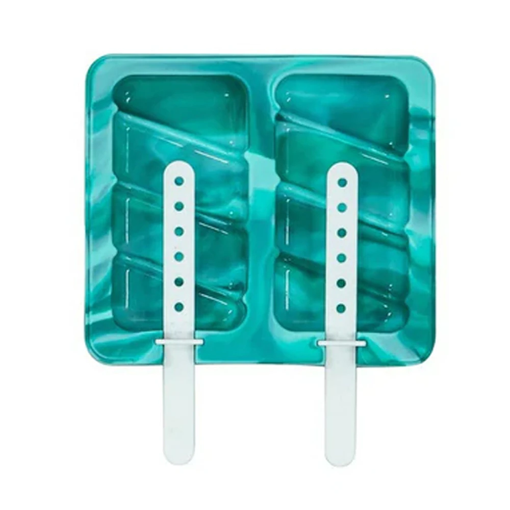 2PK Porta Summer Swirl Ice Cream Mould/Tray Popsicle/Jelly Pop Dessert Maker