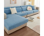 Couch Cushion Covers Stretch Sofa Seat Cover Furniture Protector Replacement Chair Cushion Slipcovers Blue - For Two-Seater