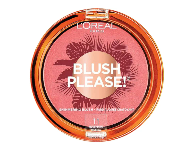 L'oreal Paris L'oreal Blush Please! Shimmering Blush 5.1g 11 Blushin In Riviera