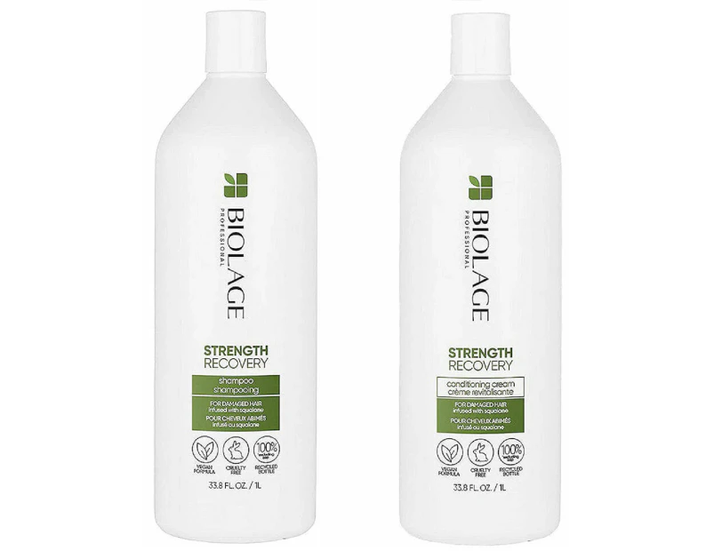 Matrix Biolage Strength Recovery Shampoo & Conditioner Duo Pack -1L