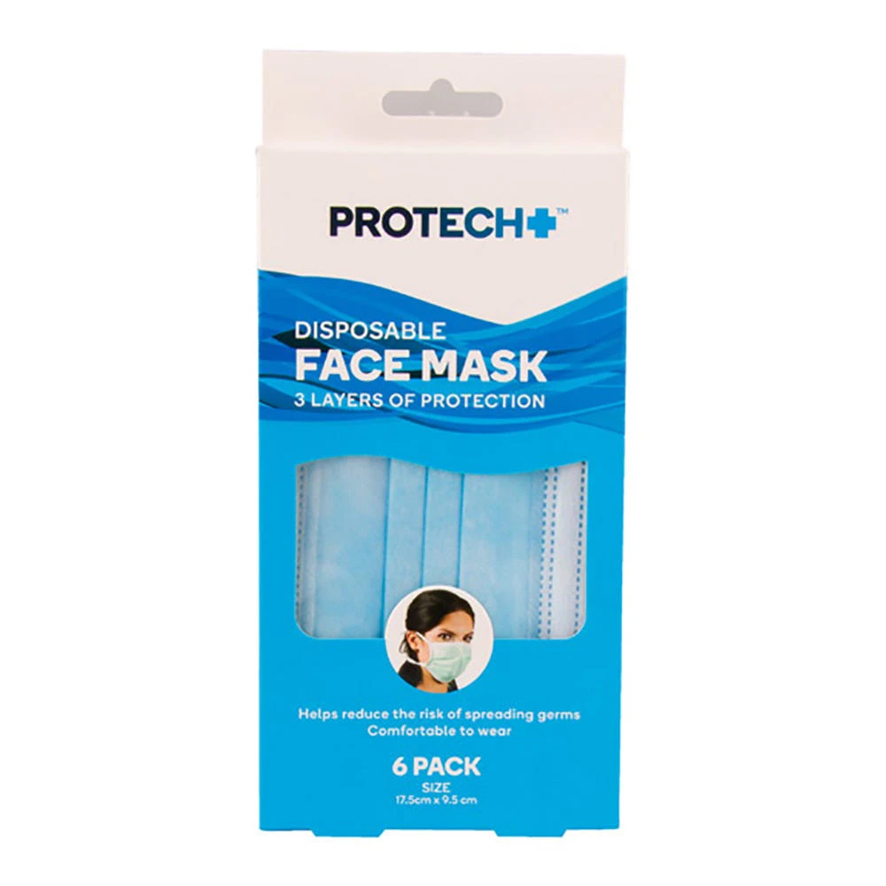 Protech Face Masks 6pc Pack