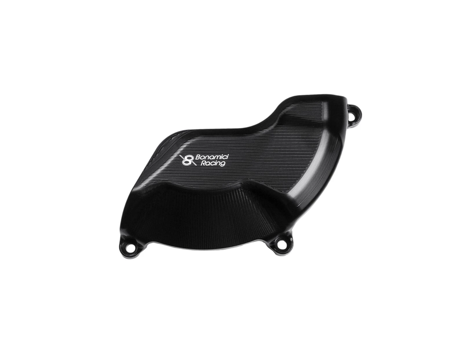 Bonamici Racing Right Hand Side Engine Cover To Suit Ducati Panigale V4/S 2018 - Onwards (Black)