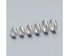 Thick Huggie Hoop Earrings Silver 8.5mm