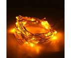 20M 200 Led Solar Power String Lights Outdoor Copper Wire String Lights For Party Decorationyellow
