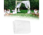 10M Organza Fabric For Wedding Party Banquet Event Decor Chair Table Runner Arch Decorationwhite