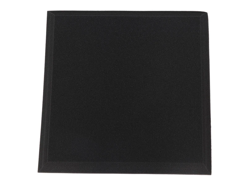 50*50*5Cm 6Pcs Sound-Absorbing Cotton Foam Acoustic Panels Studio Soundproofing Foam (Black)