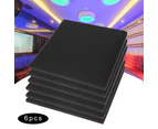 50*50*5Cm 6Pcs Sound-Absorbing Cotton Foam Acoustic Panels Studio Soundproofing Foam (Black)