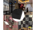 50*50*5Cm 6Pcs Sound-Absorbing Cotton Foam Acoustic Panels Studio Soundproofing Foam (Black)