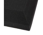 50*50*5Cm 6Pcs Sound-Absorbing Cotton Foam Acoustic Panels Studio Soundproofing Foam (Black)