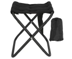 Black Portable Folding Stool Lightweight Chair Hiking Traveling Seats Outdoor Camping Equipment