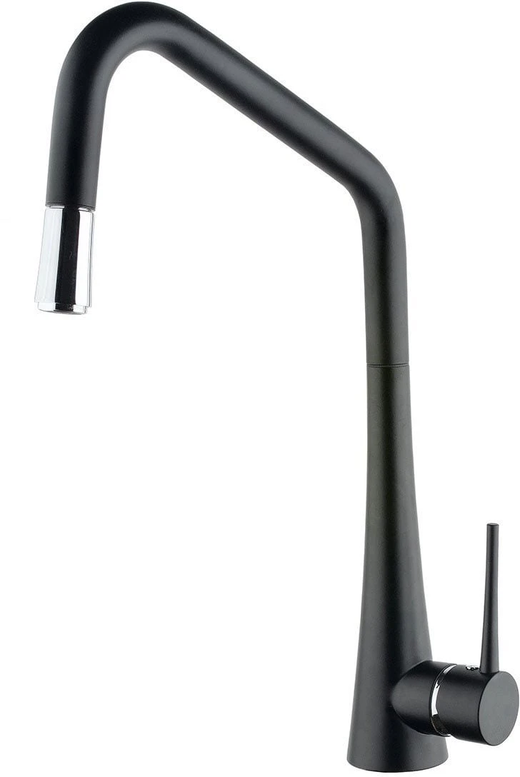 Abey Tink D Black Kitchen Pull Out Mixer Tap TINKDB