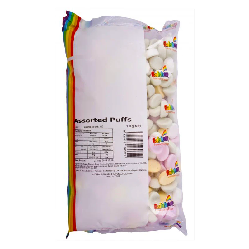 Rainbow Assorted Puffs 1kg