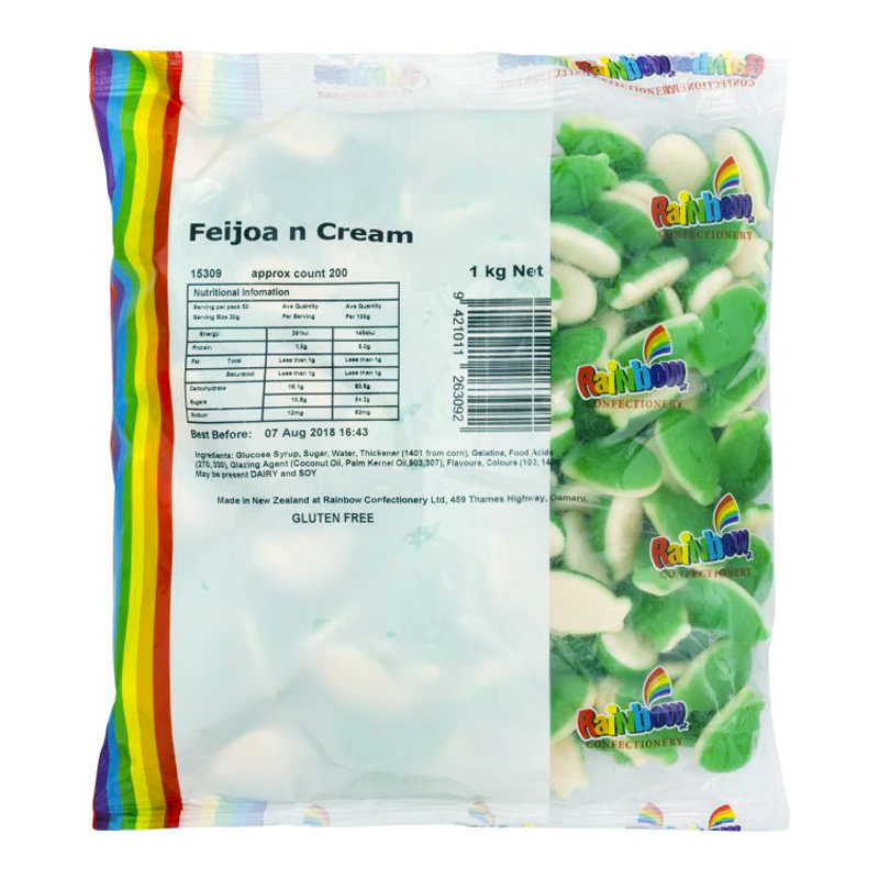 Rainbow Feijoas & Cream 1kg