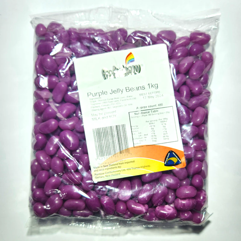 Rainbow Purple Jelly Beans 1kg