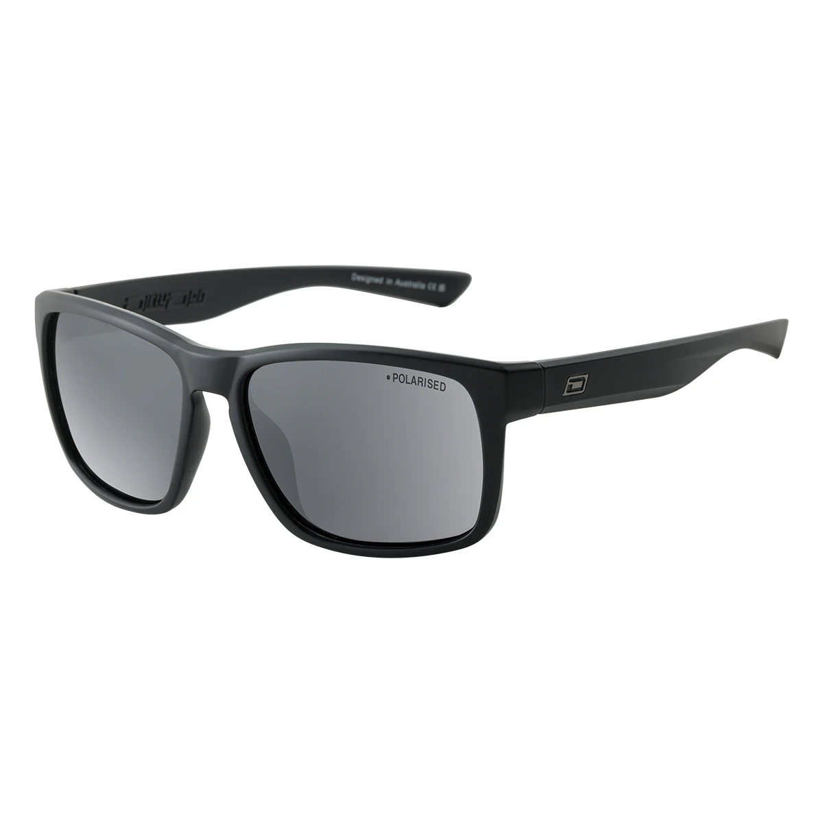 Dirty Dog Hoodlum 53724 Satin Black / Grey Polarised Lenses