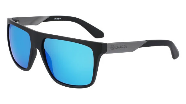 Dragon Vinyl DR45037 003-59 Matte Black / Blue Ionised Mirror Luma Lenses