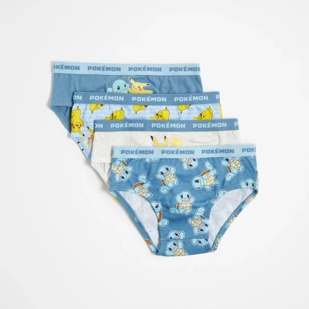 Pokemon Boys Briefs 4 Pack