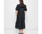 Target European Linen Tiered Midi Dress