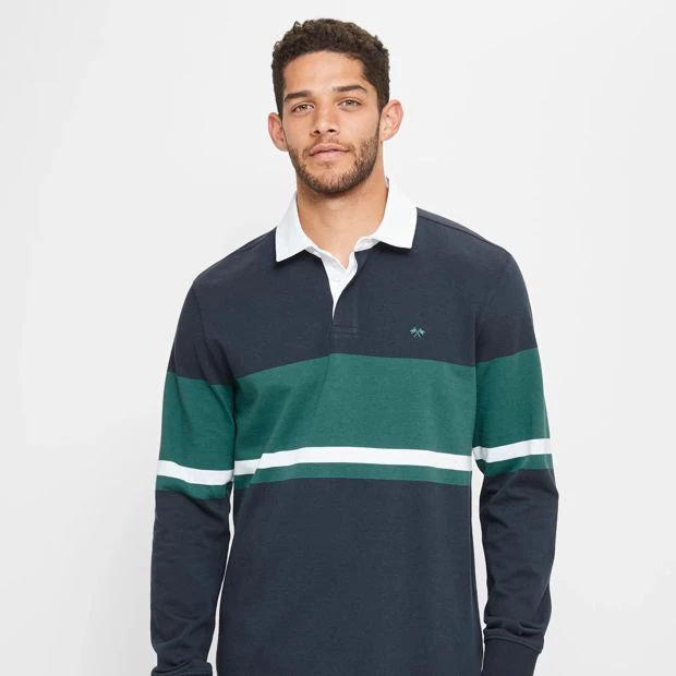 Target Long Sleeve Rugby Polo Shirt