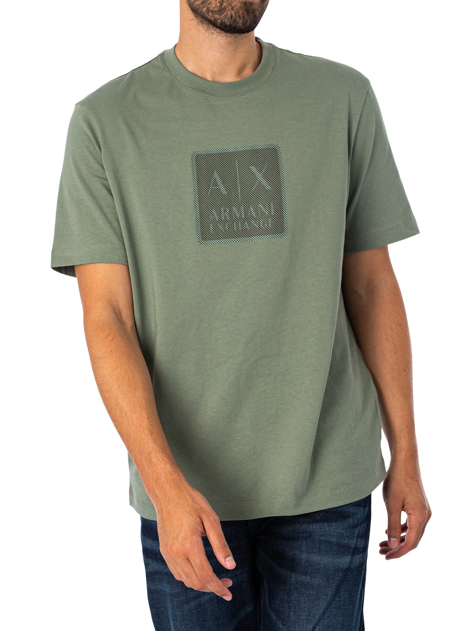 Armani Exchange Men's Logo Graphic T-Shirt - Green