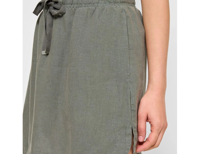 Target European Linen Pull On Mini Skirt