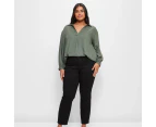 Target Plus Size Pleat Front Blouse