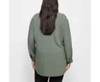 Target Plus Size Pleat Front Blouse