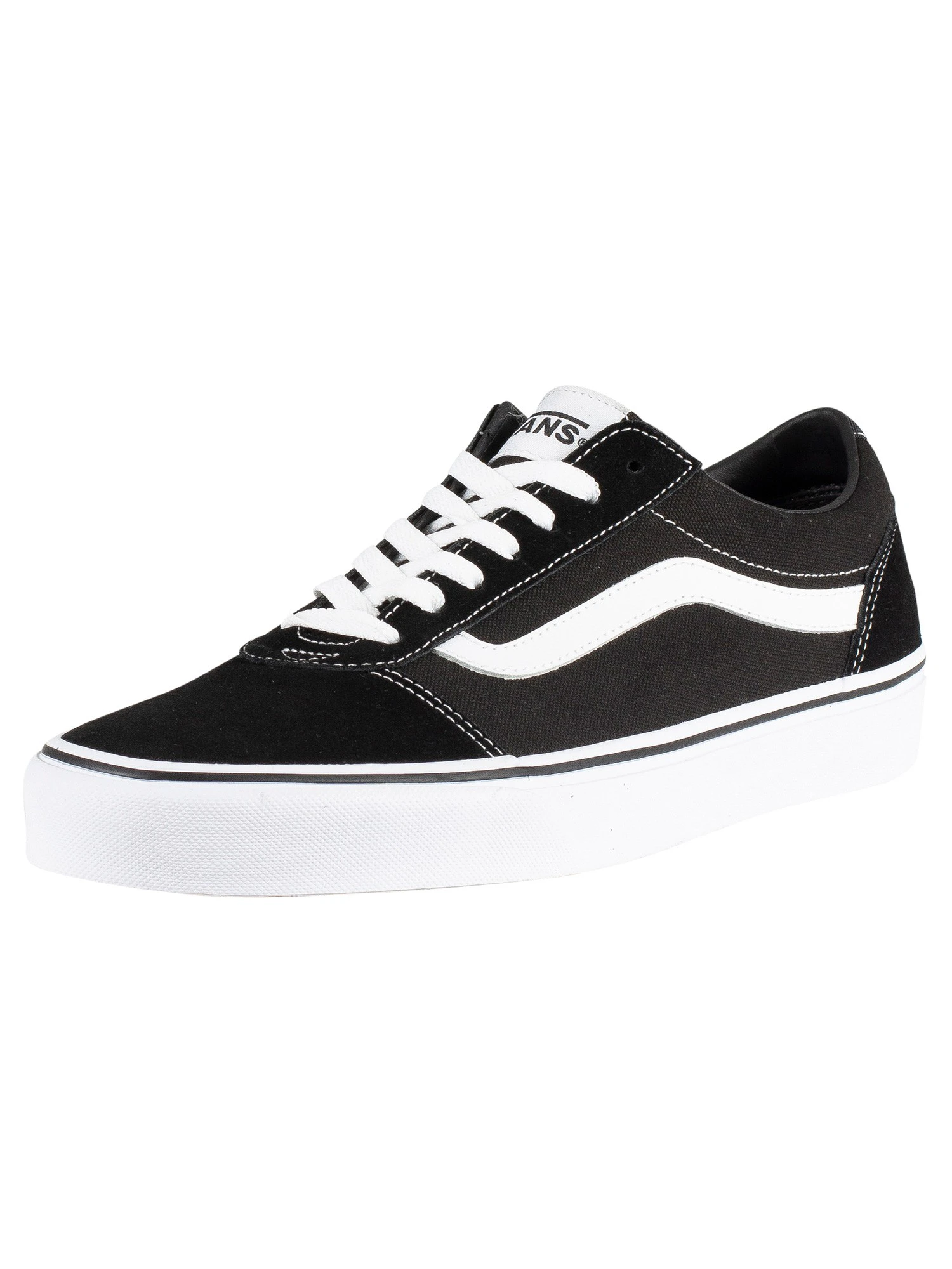 Vans Men's Ward Suede Canvas Trainers - Black