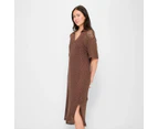 Target Crochet Knit Polo Midi Dress