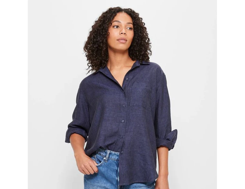 Target European Linen Long Sleeve Shirt