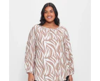 Target Plus Size Gathered Scoop Top