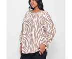 Target Plus Size Gathered Scoop Top