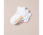 3 Pack Bonds Cushioned 1/4 Crew Socks