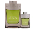 Bvlgari Man Wood Essence by Bvlgari for Men - 2 Pc Gift Set 3.4oz EDP, 0.5oz EDP Spray