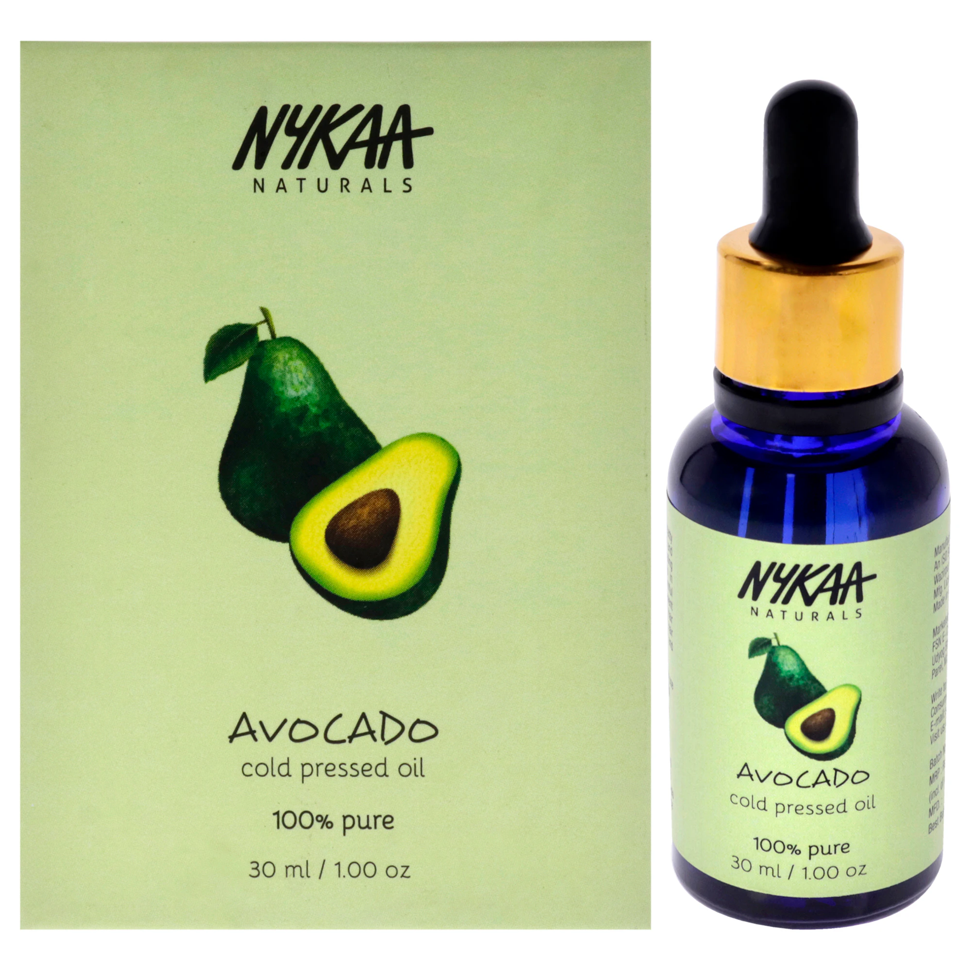 100 Percent Pure Cold Pressed Oil - Avocado by Nykaa Naturals for Women - 1 oz Oil