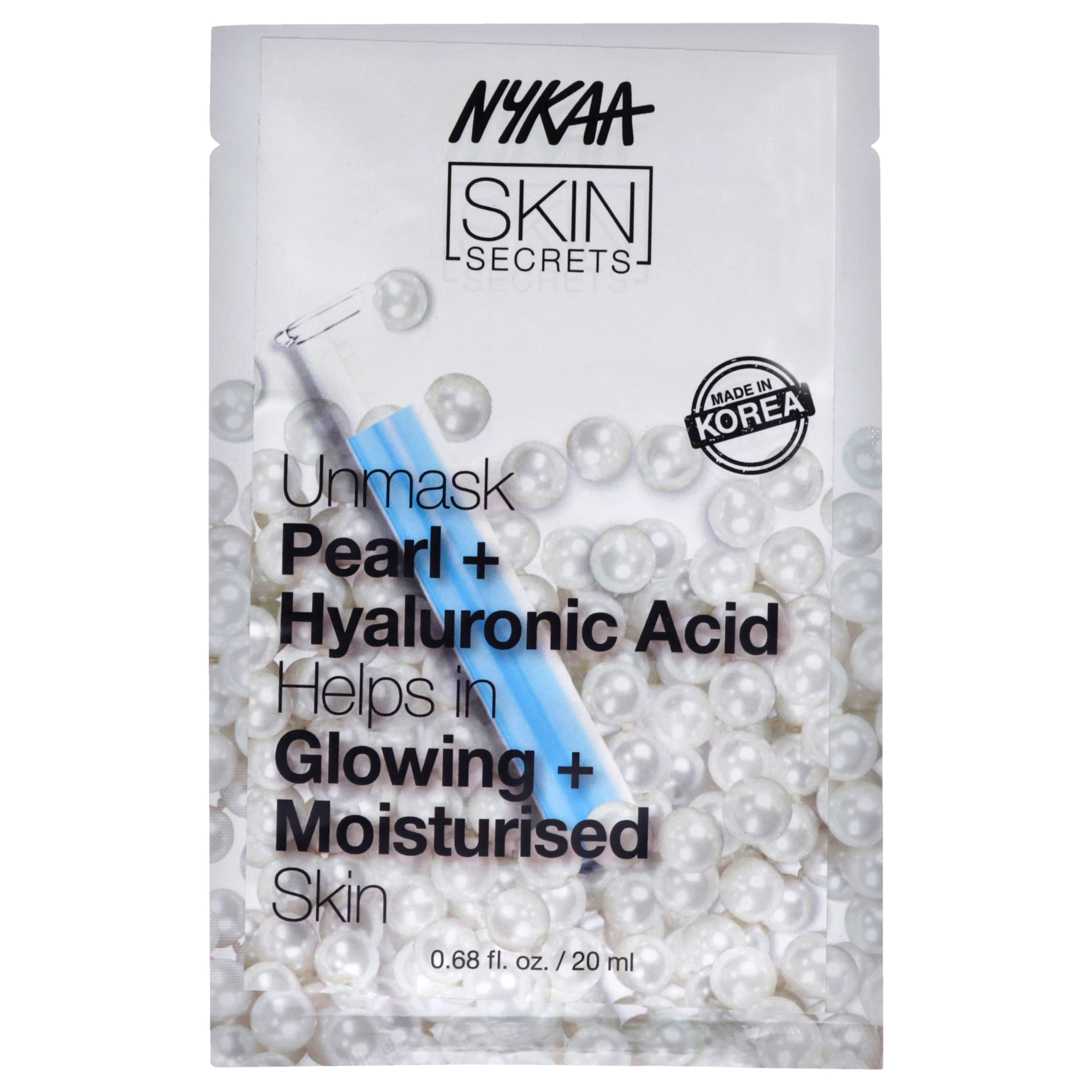 Skin Secrets Sheet Mask - Pearl and Hyaluronic Acid by Nykaa Naturals for Women - 1 Pc Mask