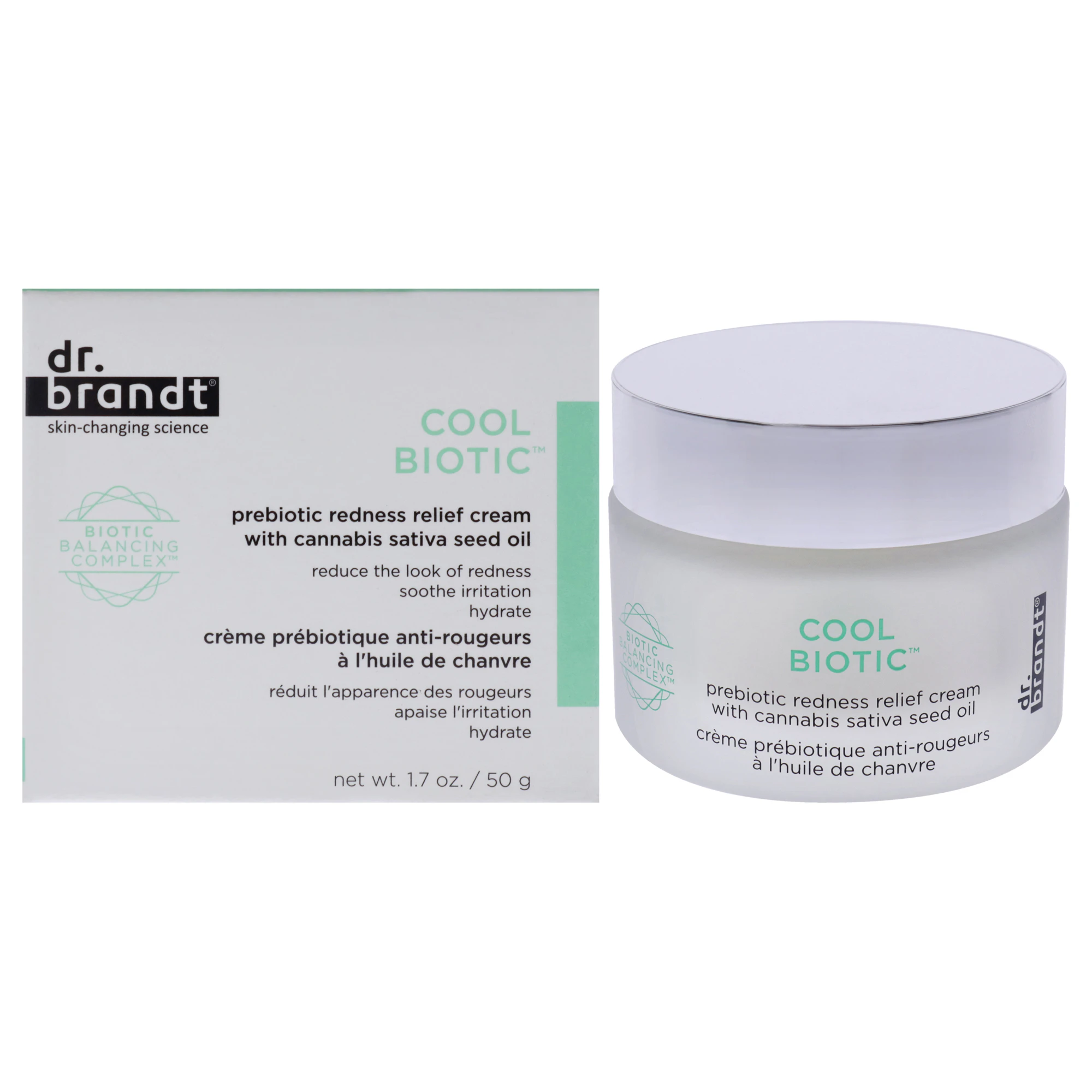 Cool Biotic Prebiotic Redness Relief Cream by Dr. Brandt for Unisex - 1.7 oz Cream