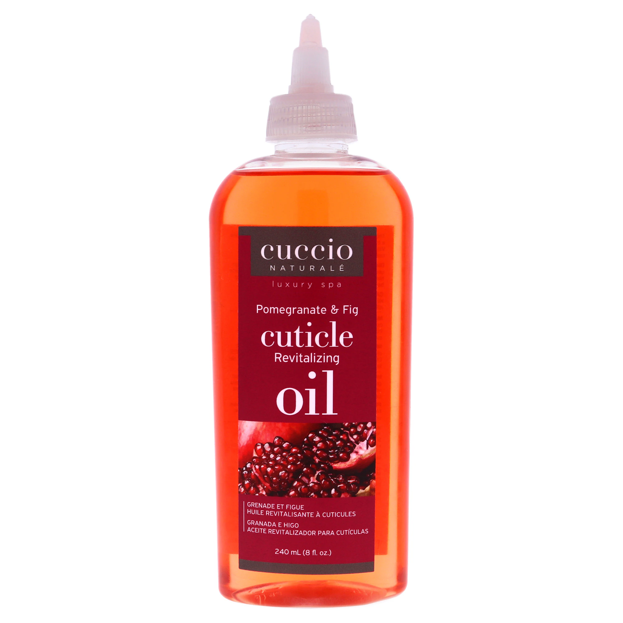 Cuticle Revitalizing Oil - Pomegranate and Fig Manicure by Cuccio Naturale for Unisex - 8 oz Oil