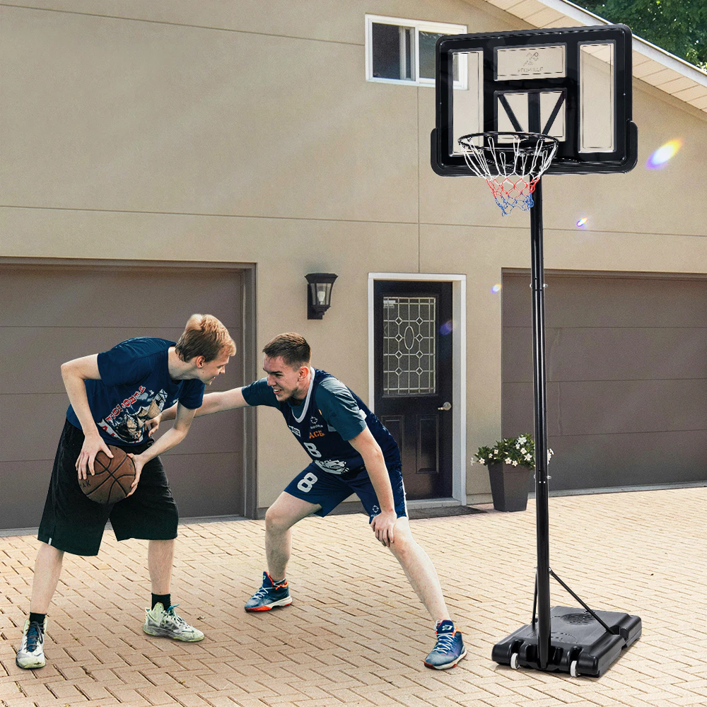 ProPulse Basketball Hoop Stand System Portable 1.36M-3.05M Height Adjustable