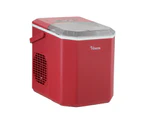 Vevare Portable Ice Maker Machine Ice Cube Tray With Handle 12kg Red