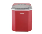 Vevare Portable Ice Maker Machine Ice Cube Tray With Handle 12kg Red