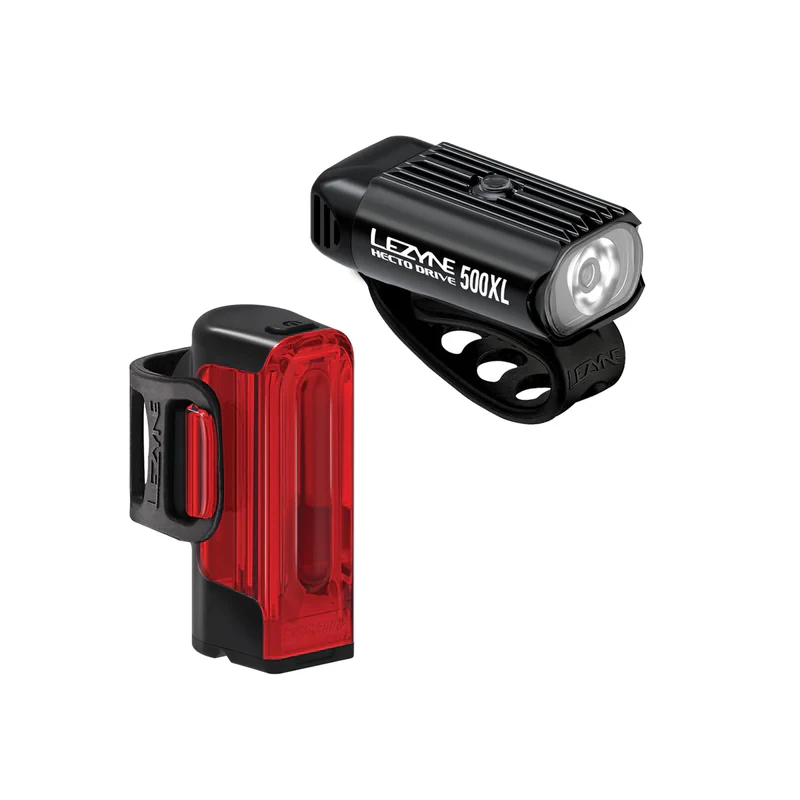 Lezyne Hecto 500 & Strip 300+ Drive LED Light Combo Pair