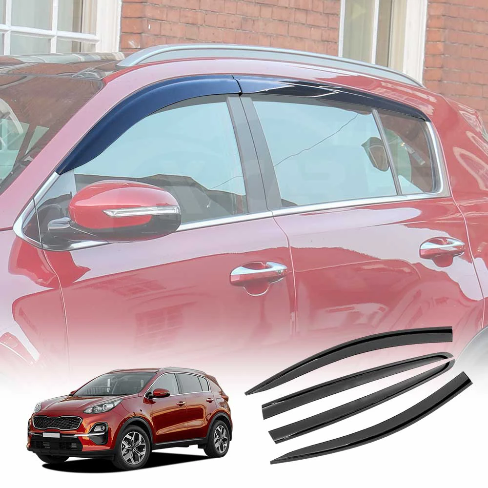 Weathershields for Kia Sportage 2016-2021 Car Weather Shields Wind Deflectors Window Sun Visor