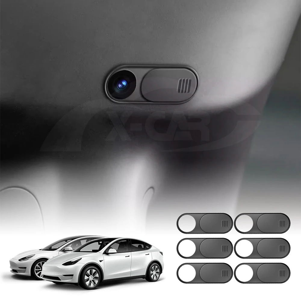 6 Pieces Slide Camera Cover for Tesla Model 3 2017-2023 and Model Y 2021-2025 Privacy Protector Replacement Accessories