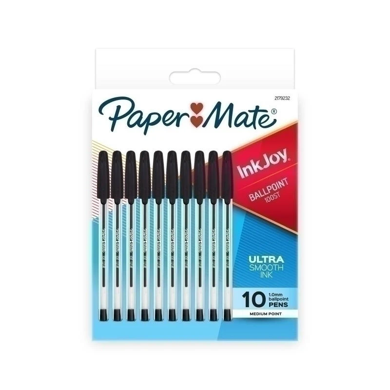 PAPER MATE InkJ 100ST BP BlkPack of 10R Box of 12