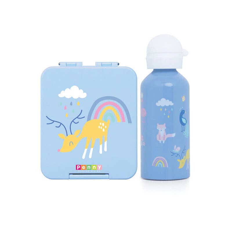 Penny Scallan Mini Bento Box & Drink Bottle - Rainbow Days