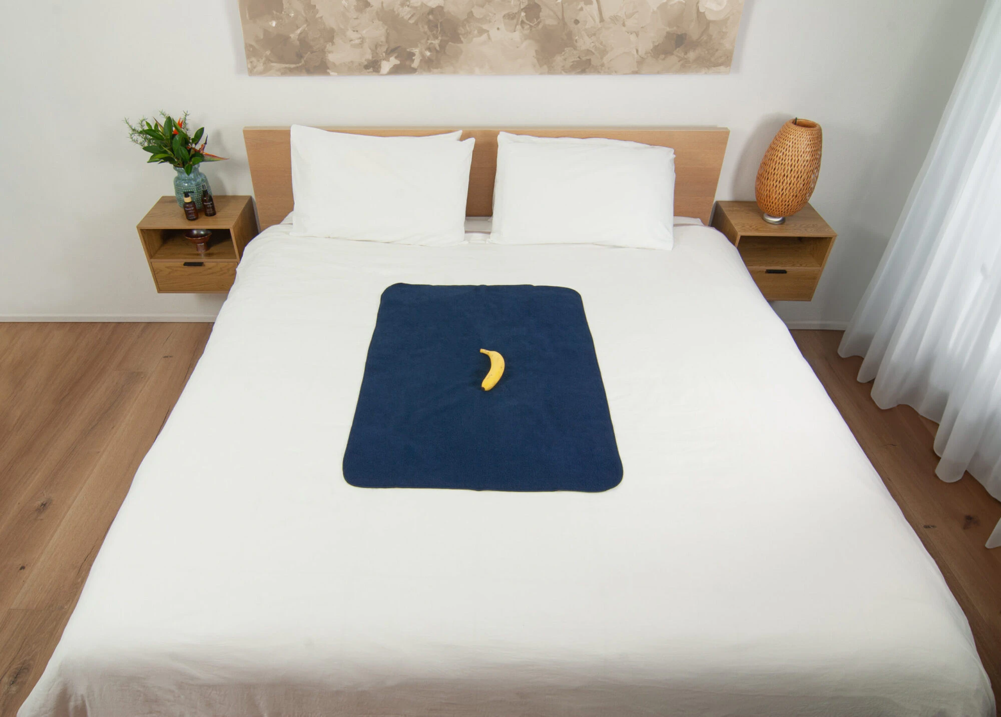 BANANA passion waterproof blanket - Navy Blue