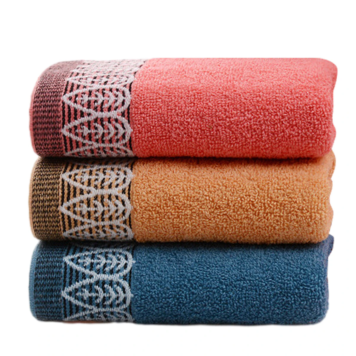 3pack Ultra Absorbent & Soft Cotton Hand Towels(3-Pack,14x29inch) for Hand, Face, Gym and Spa (3-Colors)