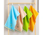 4 Piece Washcloth Kids Towels Soft 4 Colours Kids Bath Towels 100% Cotton Face Towels Baby Bath Towel for Kids (25 x 50 cm, Colourful Animal)